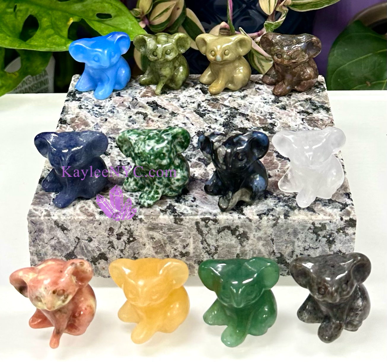 8 PCs 3cm Crystal Koala Bear