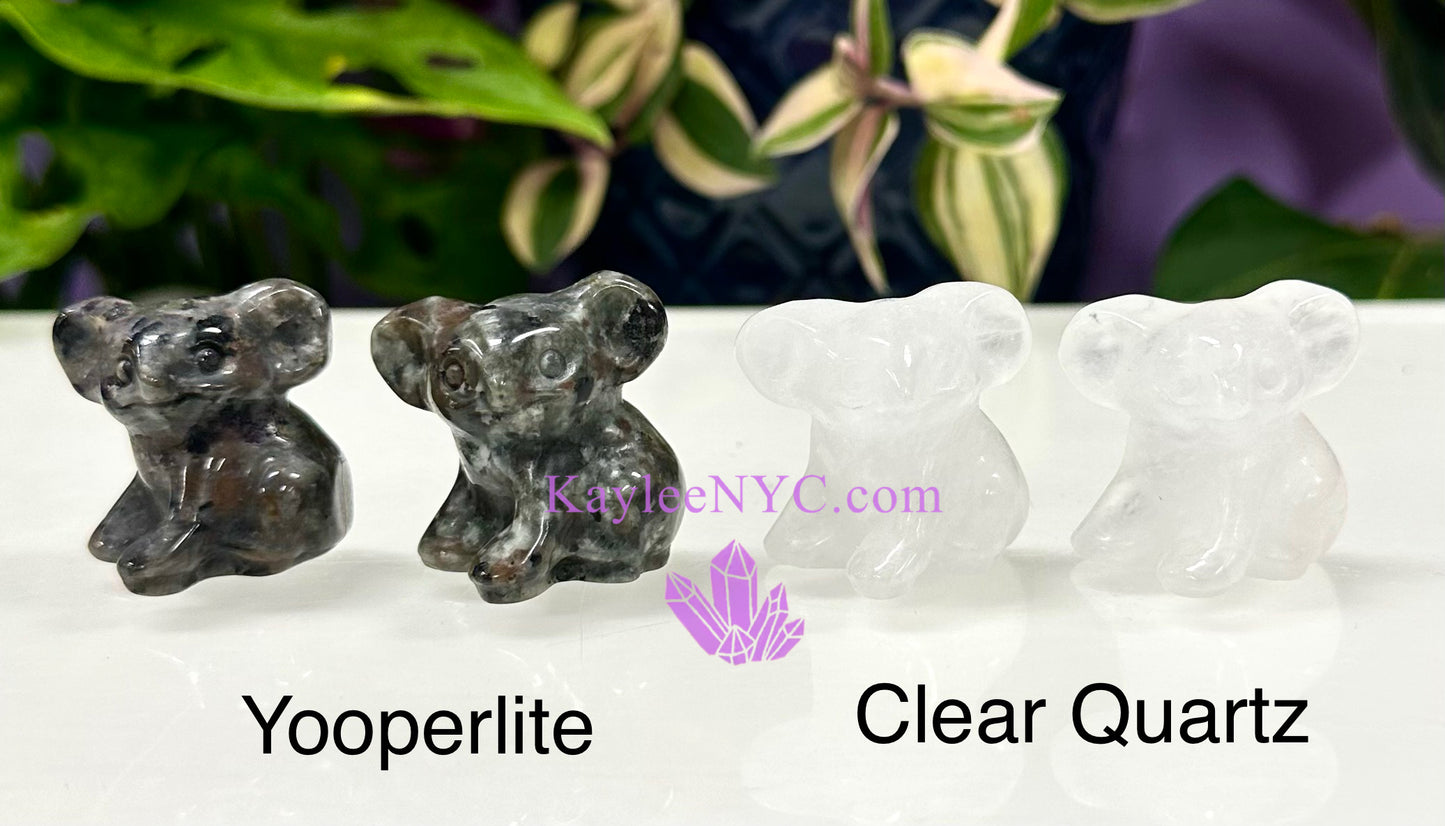 8 PCs 3cm Crystal Koala Bear