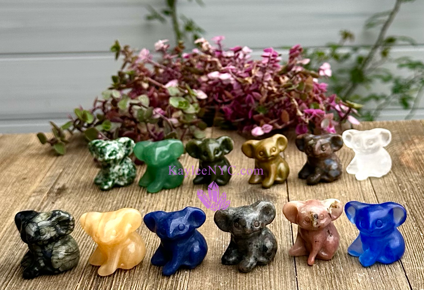 8 PCs 3cm Crystal Koala Bear