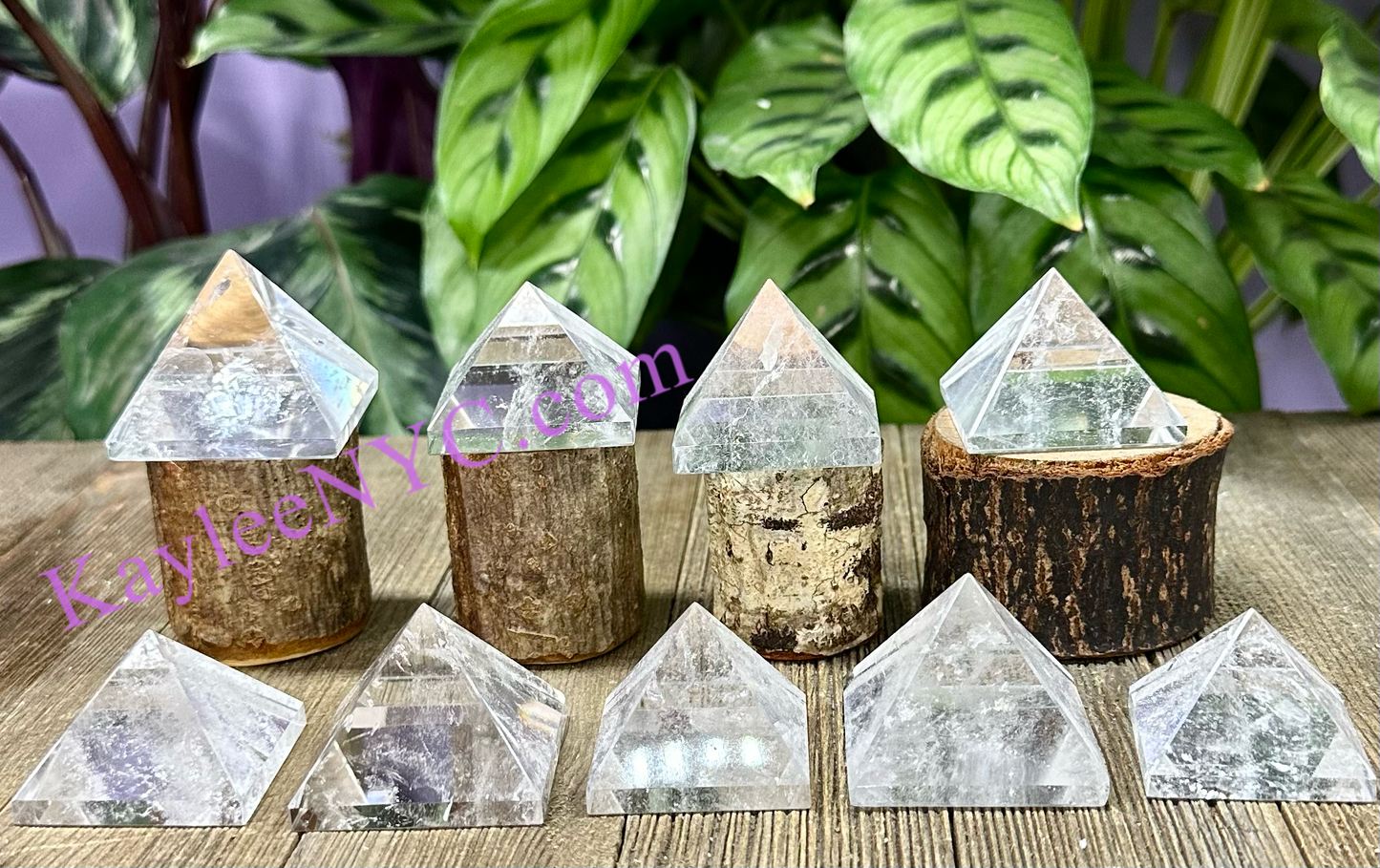 Wholesale Lot 1 lb Natural Clear Quartz Pyramid Crystal Healing Energy