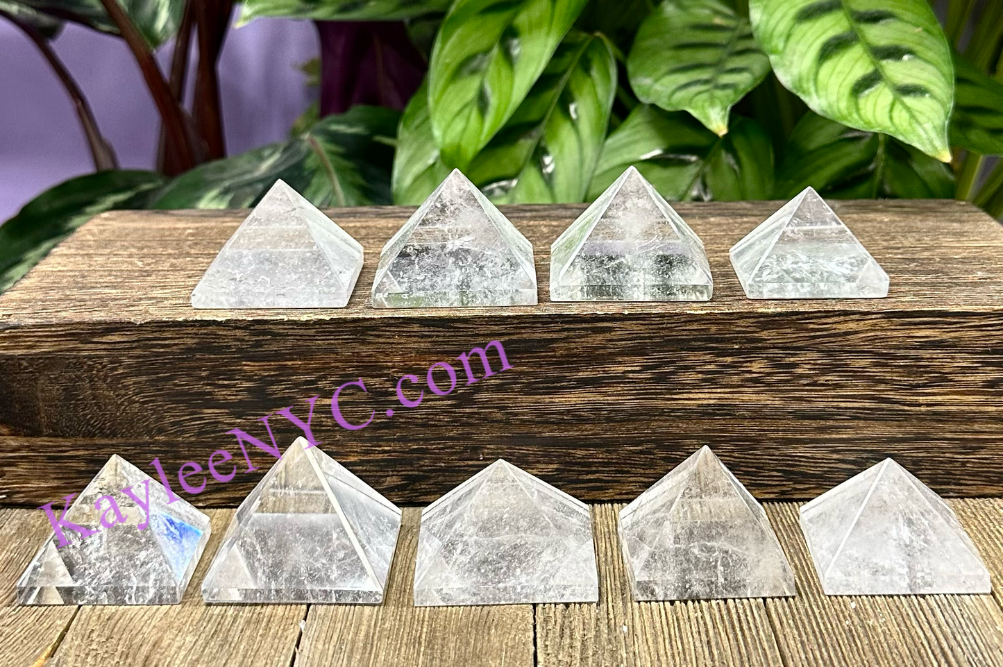 Wholesale Lot 1 lb Natural Clear Quartz Pyramid Crystal Healing Energy