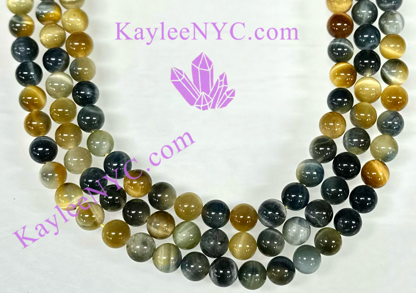 3 strands 8mm Natural Dream Tiger Eye Beads