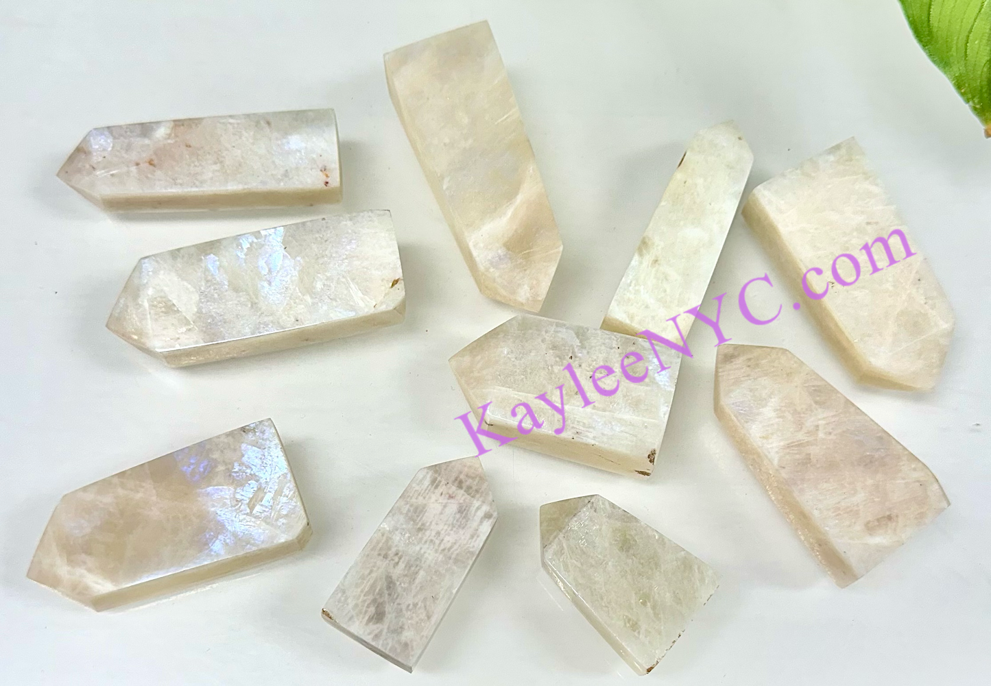 Wholesale Lot 1 lb Natural Moonstone Tower Obelisk Point Wand Crystal Energy Healing