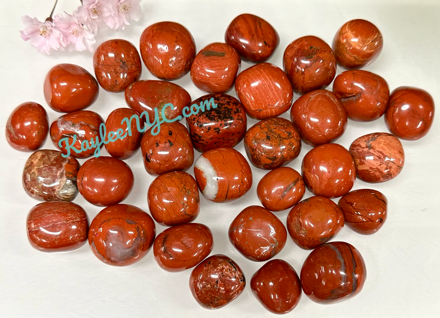 Wholesale Lot 2 Lbs Natural Red Jasper Tumble Healing Energy Nice Quality