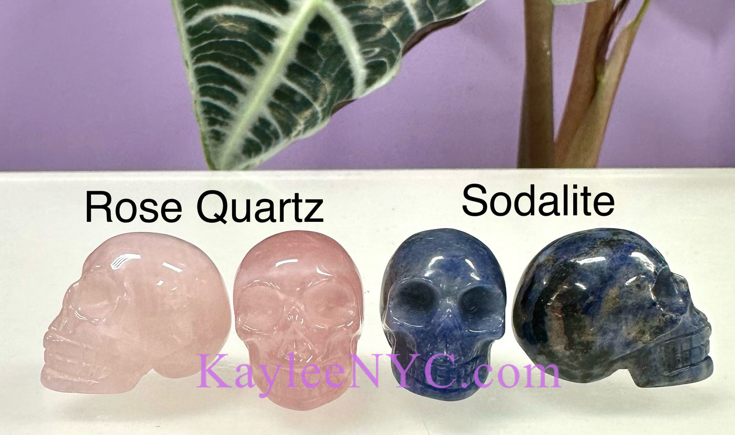 12 PCs 24mm Natural Crystal Mini Skull