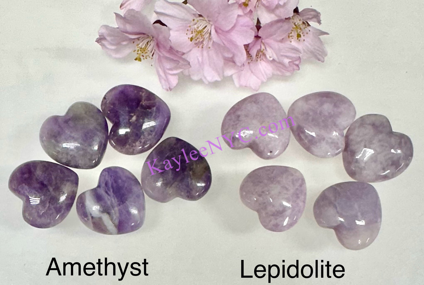 Wholesale Lot 50 Pcs 20mm Mix Crystal Hearts Nice Quality Healing Energy