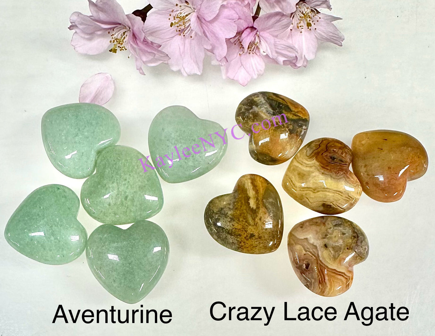 Wholesale Lot 50 Pcs 20mm Mix Crystal Hearts Nice Quality Healing Energy