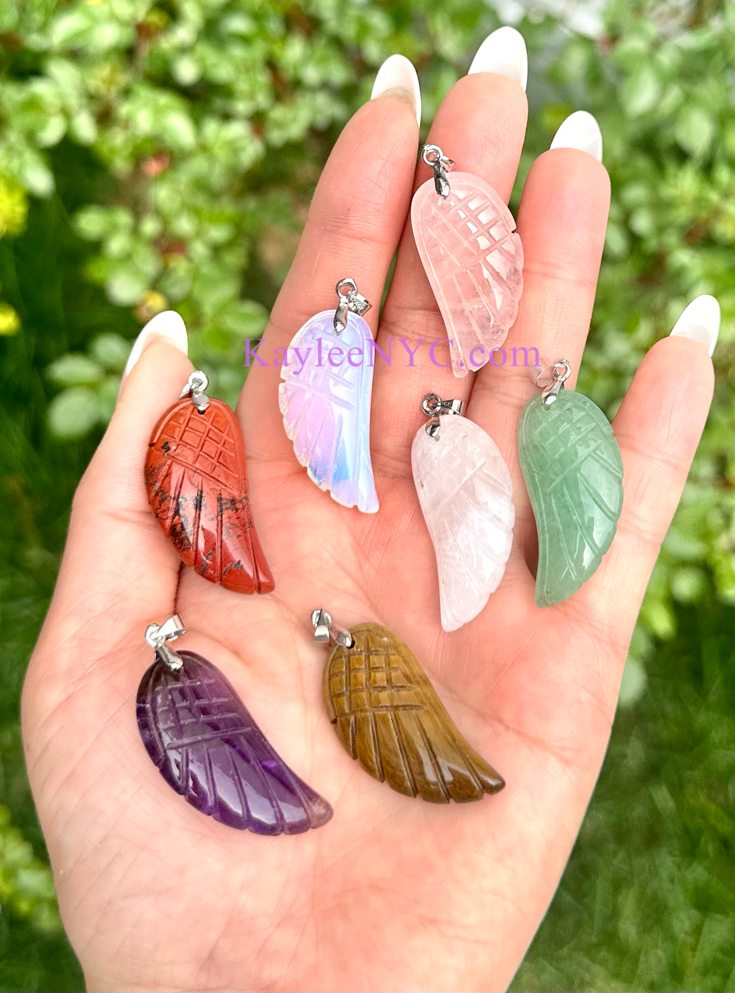 Wholesale Lot 7 Pcs Natural Angel Pendant Healing