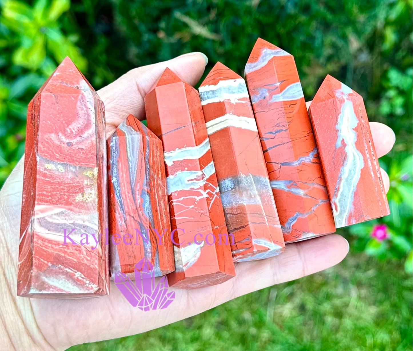 Wholesale Lot 1 Lb Natural Red Jasper Obelisk Tower Point Crystal Healing