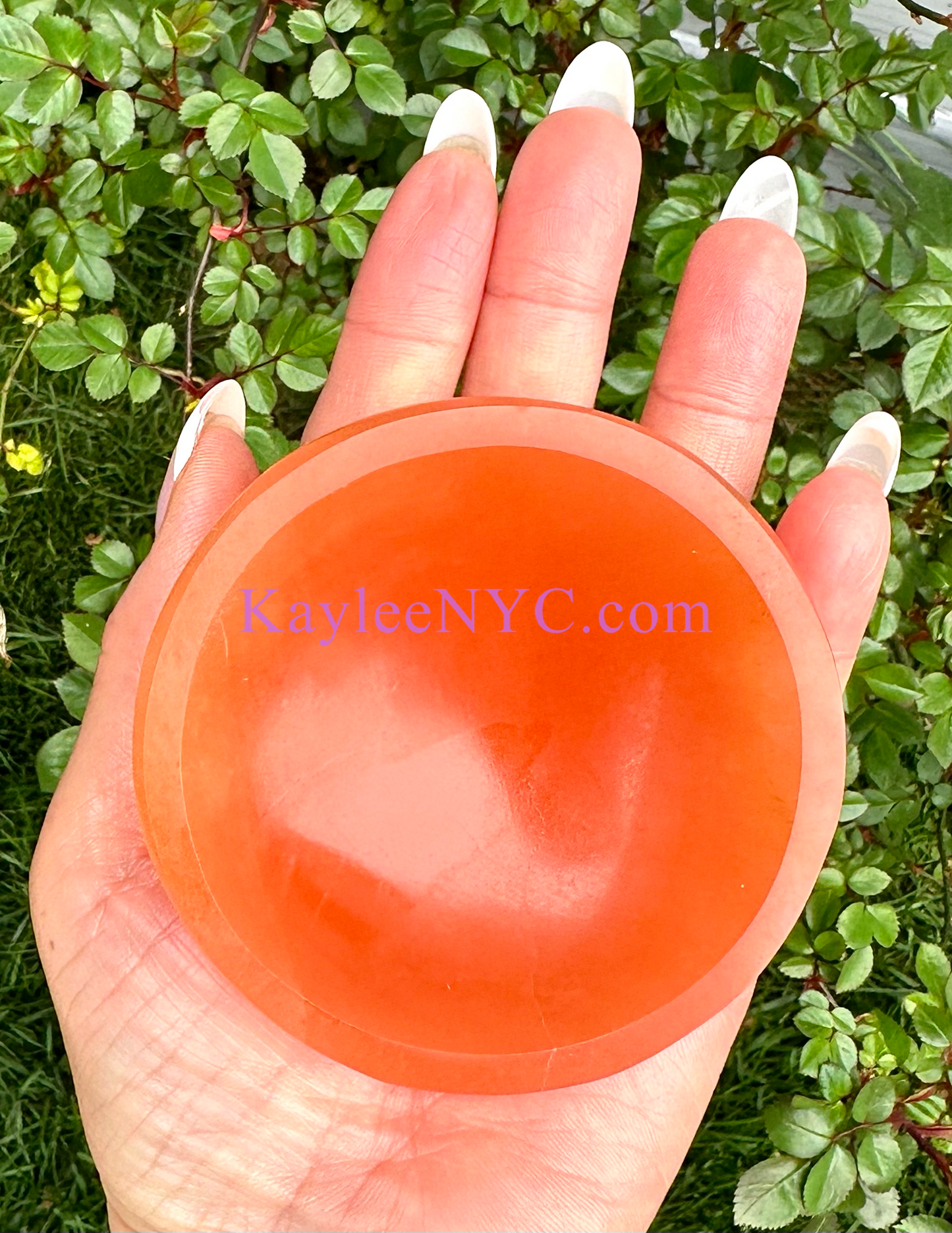 12PCs large Natural Peach Selenite aka Satin Spar Bowl ~8cm