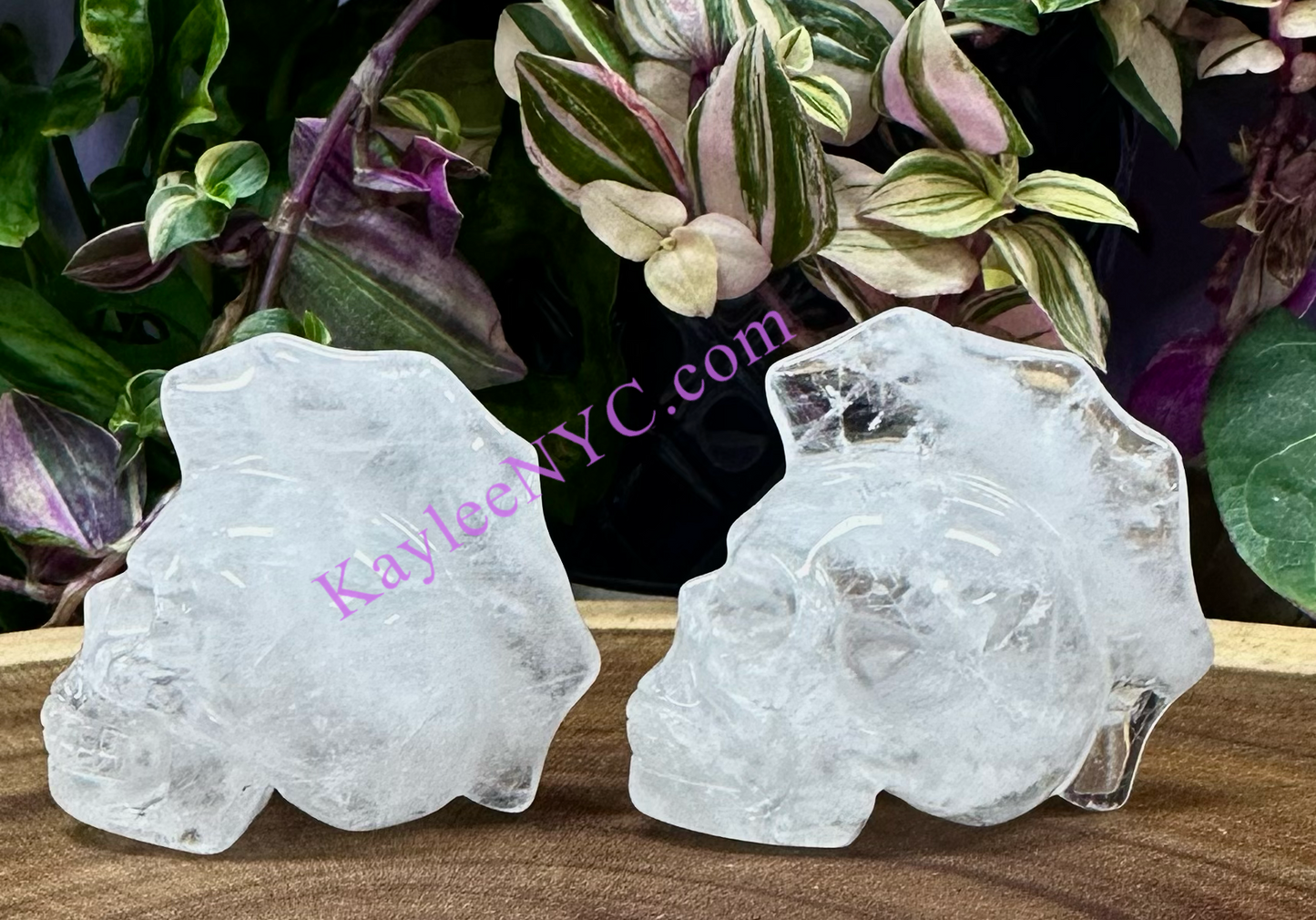 Wholesale lot 6 Pcs 2.5” Natural Crystal Mohawk Skulls Healing Energy