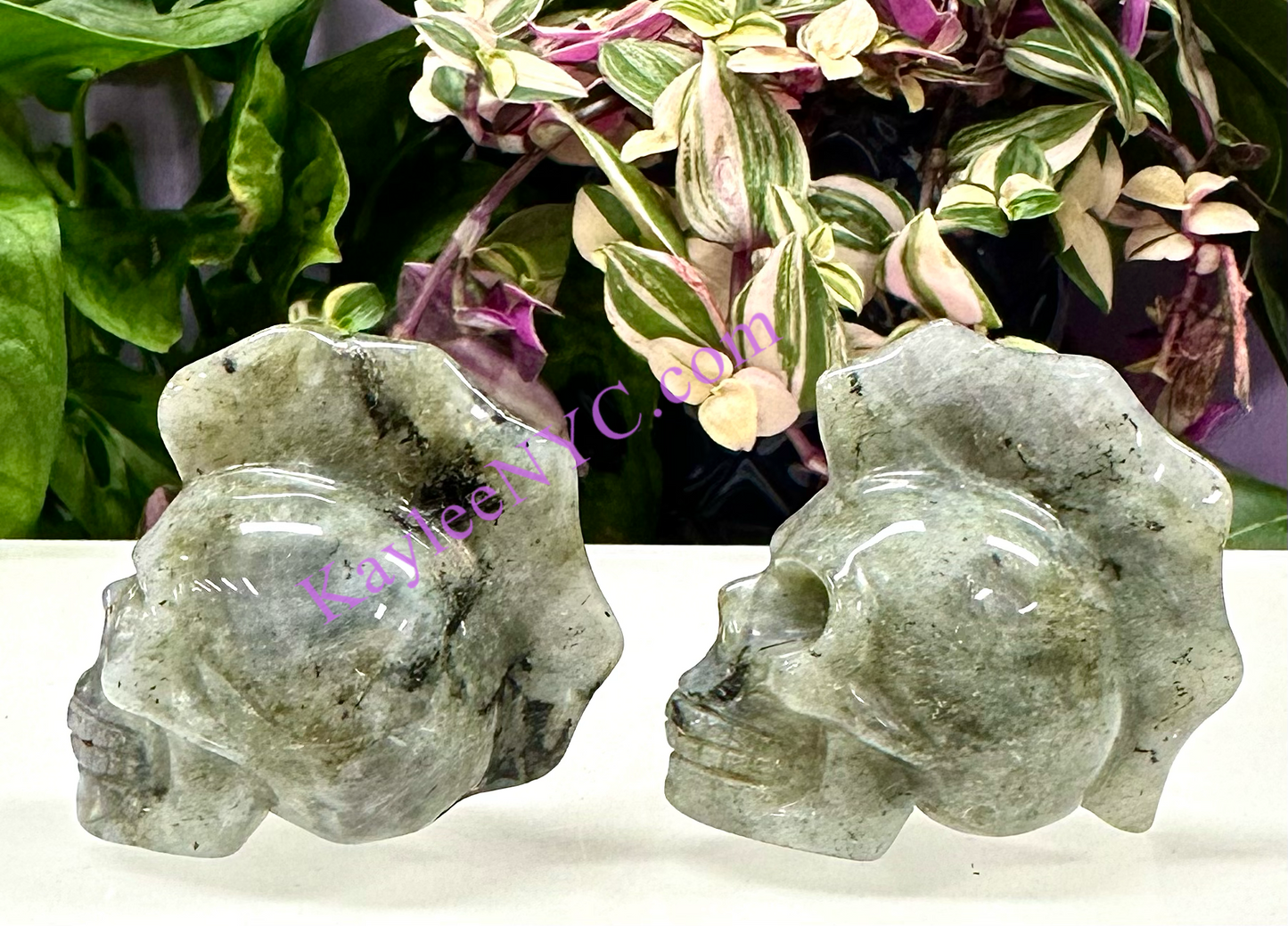 Wholesale lot 6 Pcs 2.5” Natural Crystal Mohawk Skulls Healing Energy