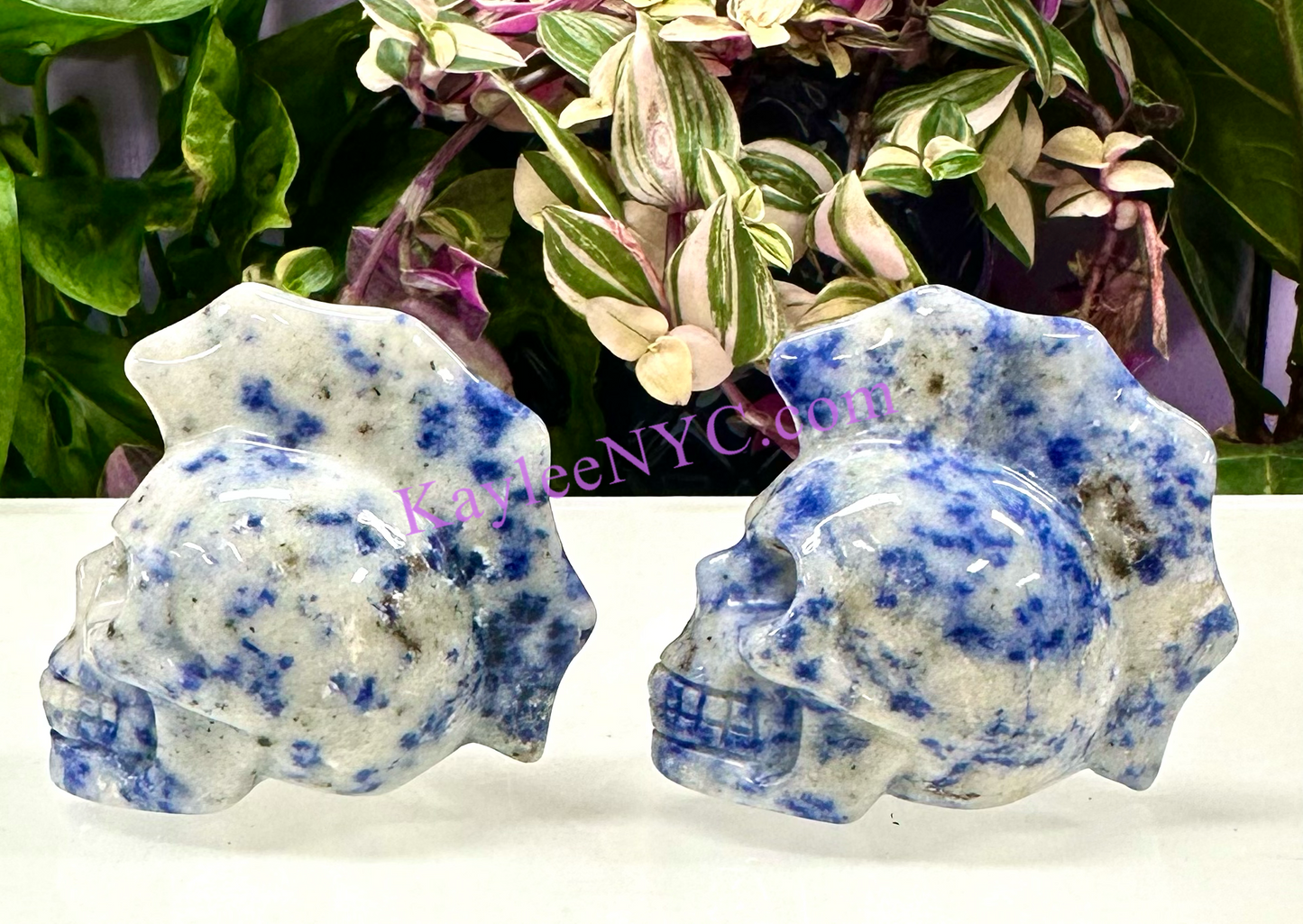 Wholesale lot 6 Pcs 2.5” Natural Crystal Mohawk Skulls Healing Energy