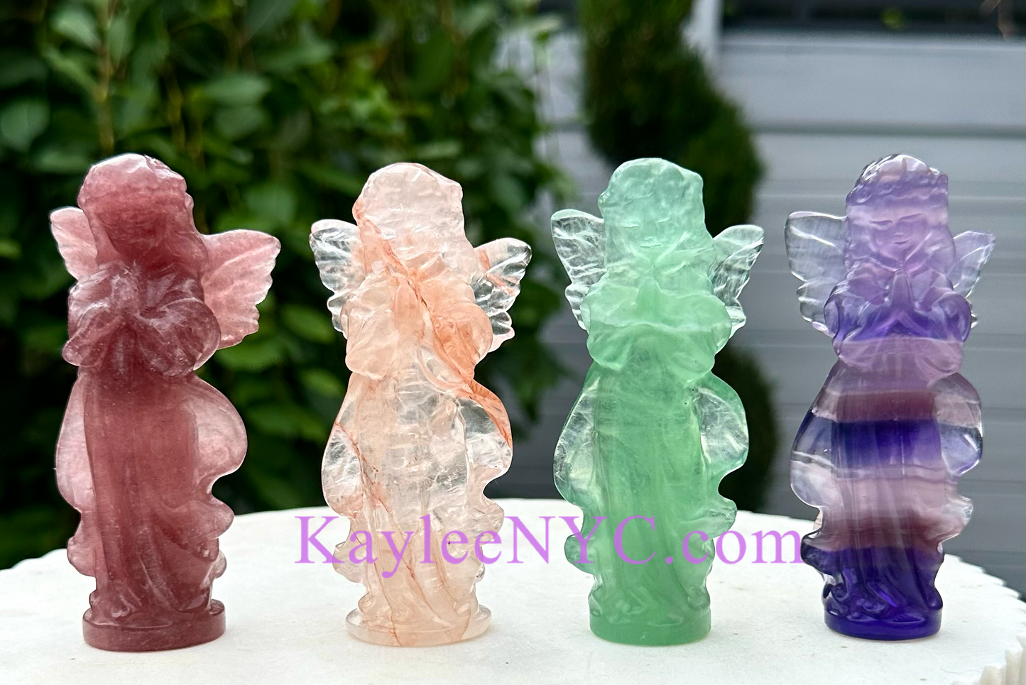 4 pcs 9cm Natural Crystal Angel Healing Energy