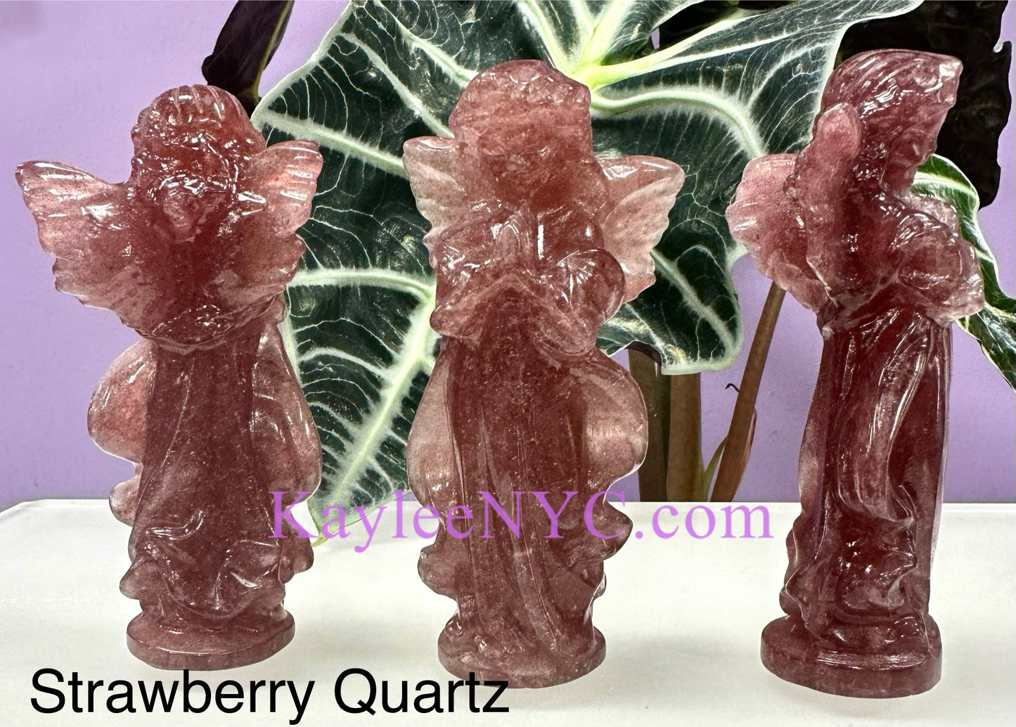 4 pcs 9cm Natural Crystal Angel Healing Energy