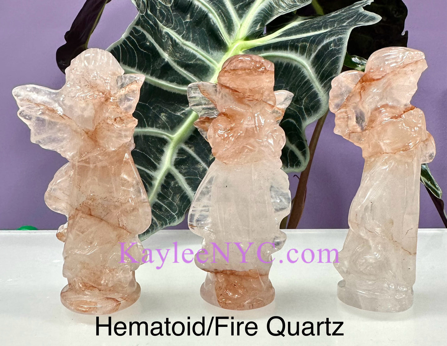 4 pcs 9cm Natural Crystal Angel Healing Energy