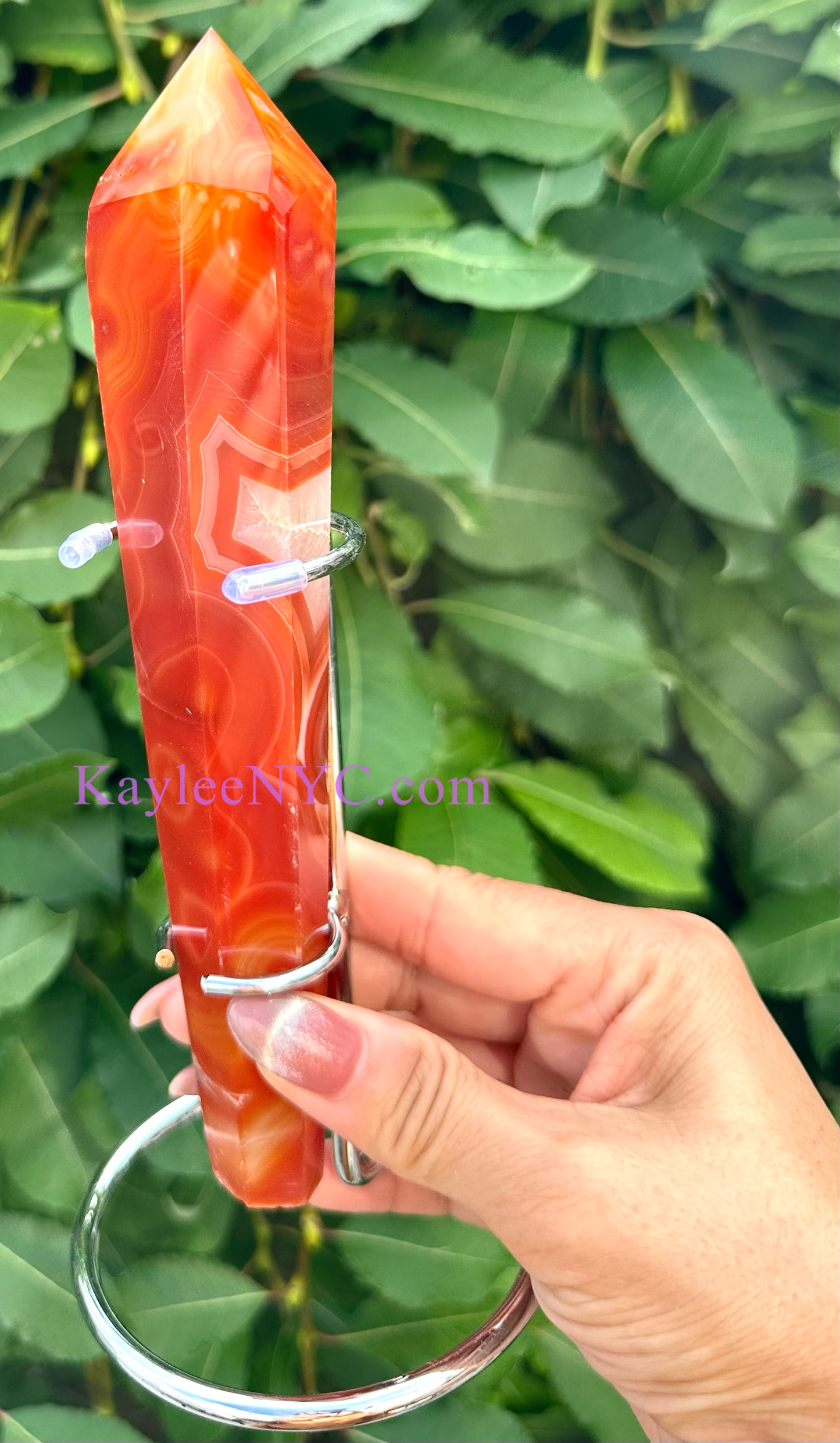 Wholesale Lot 4-5 pcs Natural Carnelian Septer w stand Crystal Energy