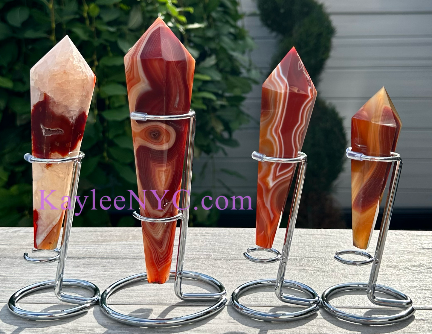 Wholesale Lot 4-5 pcs Natural Carnelian Septer w stand Crystal Energy