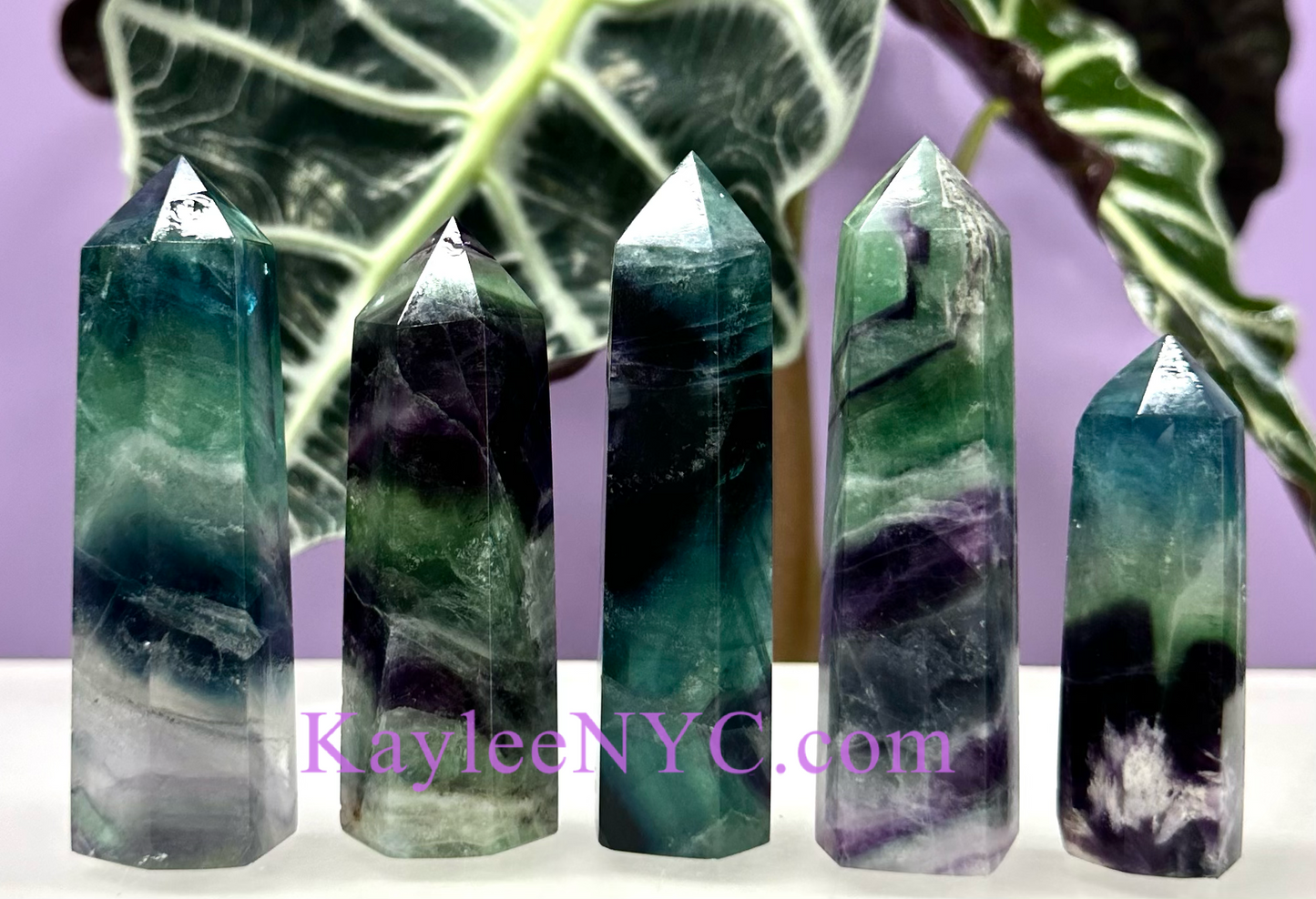 Wholesale Lot 1 Lb Natural Fluorite Obelisk Tower Point Crystal Energy