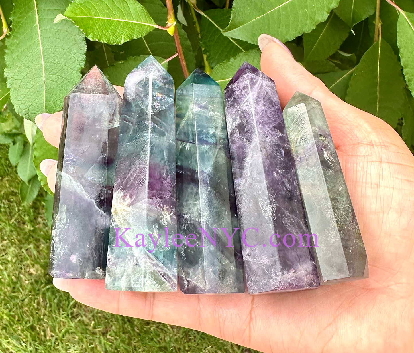 Wholesale Lot 1 Lb Natural Fluorite Obelisk Tower Point Crystal Energy