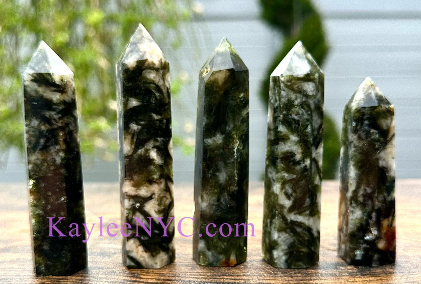 Wholesale Lot 1 lb Natural Green Lepidolite w Mica Tower Obelisk Point Wand Crystal Energy Healing