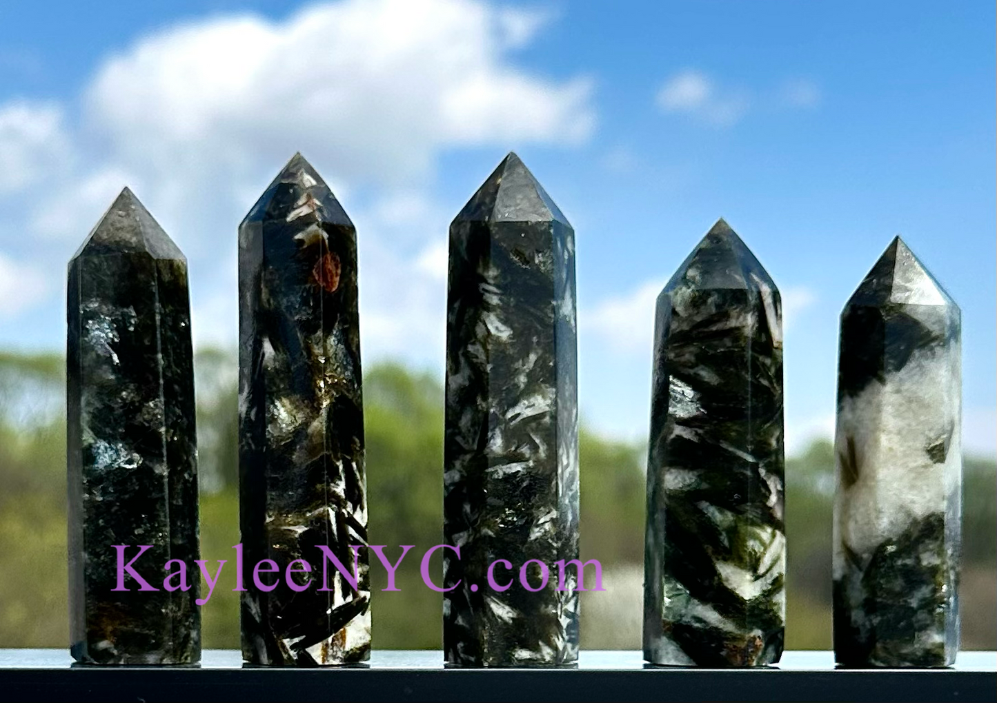 Wholesale Lot 1 lb Natural Green Lepidolite w Mica Tower Obelisk Point Wand Crystal Energy Healing