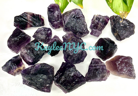 2 lbs Natural Purple Fluorite Crystal Nice Quality