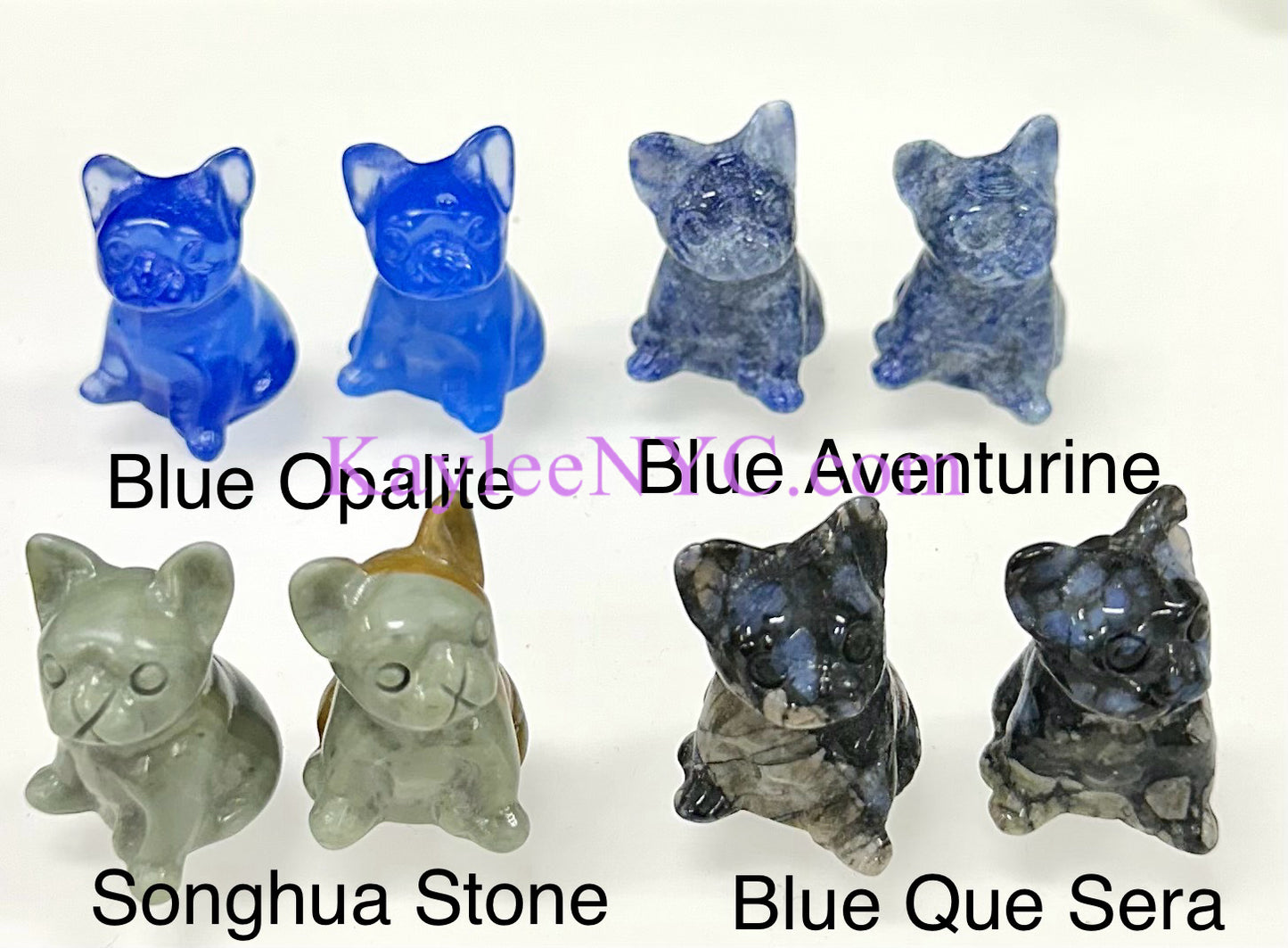 12 PCs 3cm Crystal Dog Healing Energy