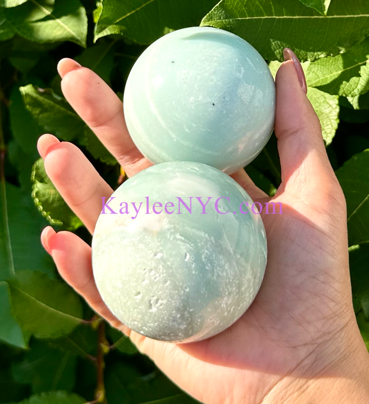 4-5 PCs Natural Amazonite Apatite Sphere