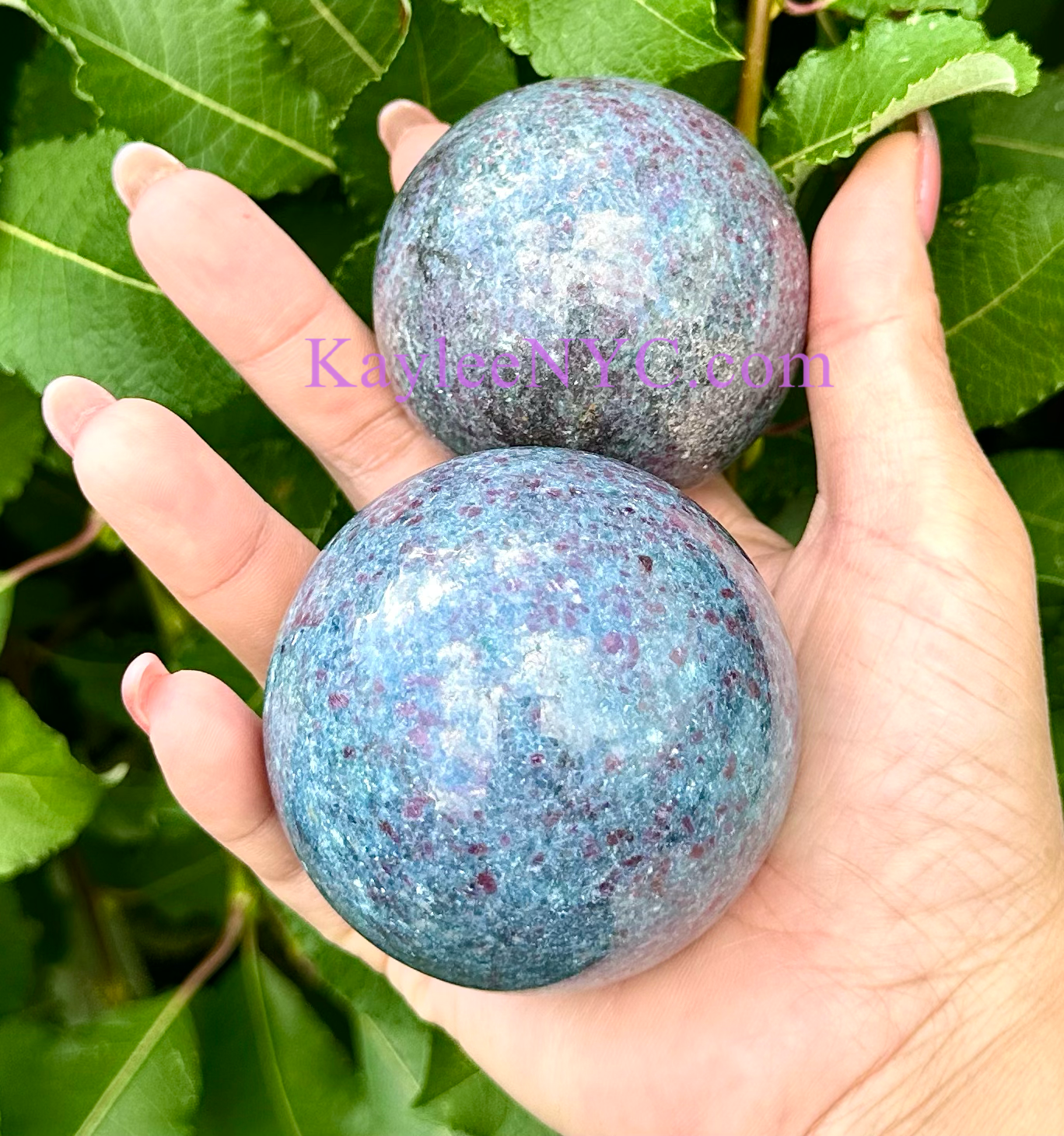 4-5 PCs Natural Ruby Kyanite Sphere