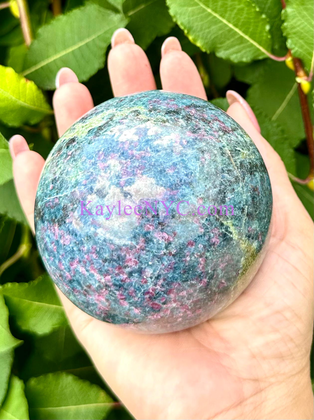 4-5 PCs Natural Ruby Kyanite Sphere