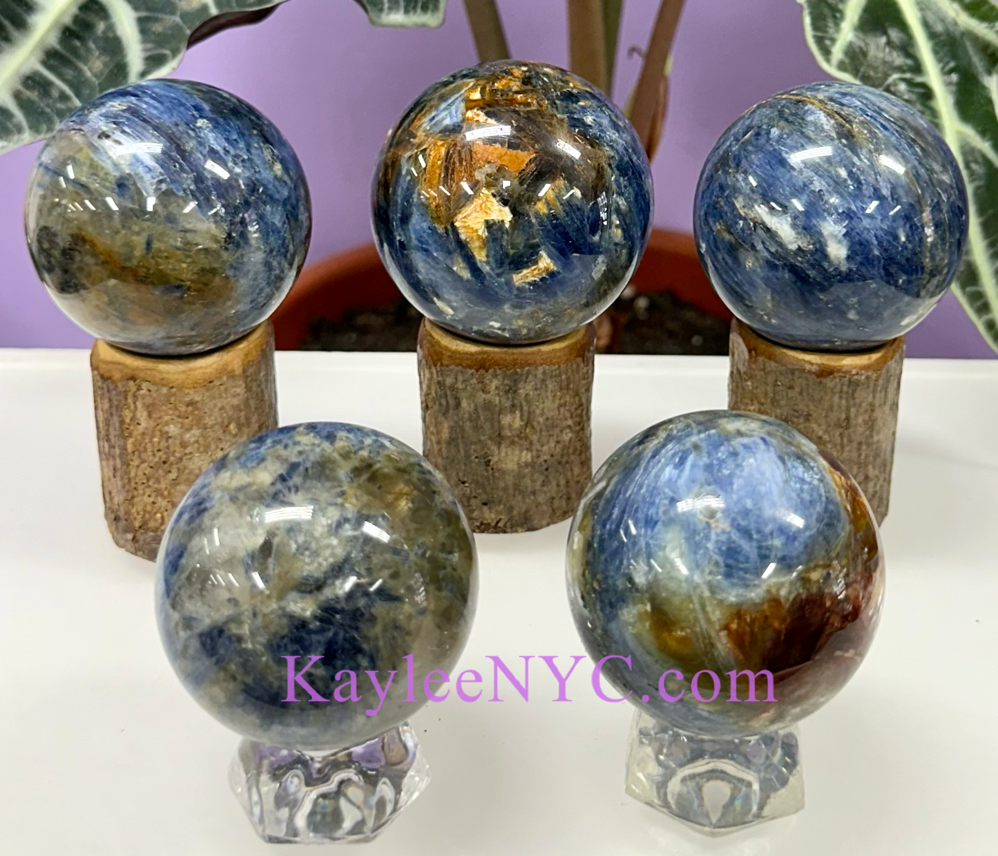 4-5 PCs Natural Blue Kyanite Sphere