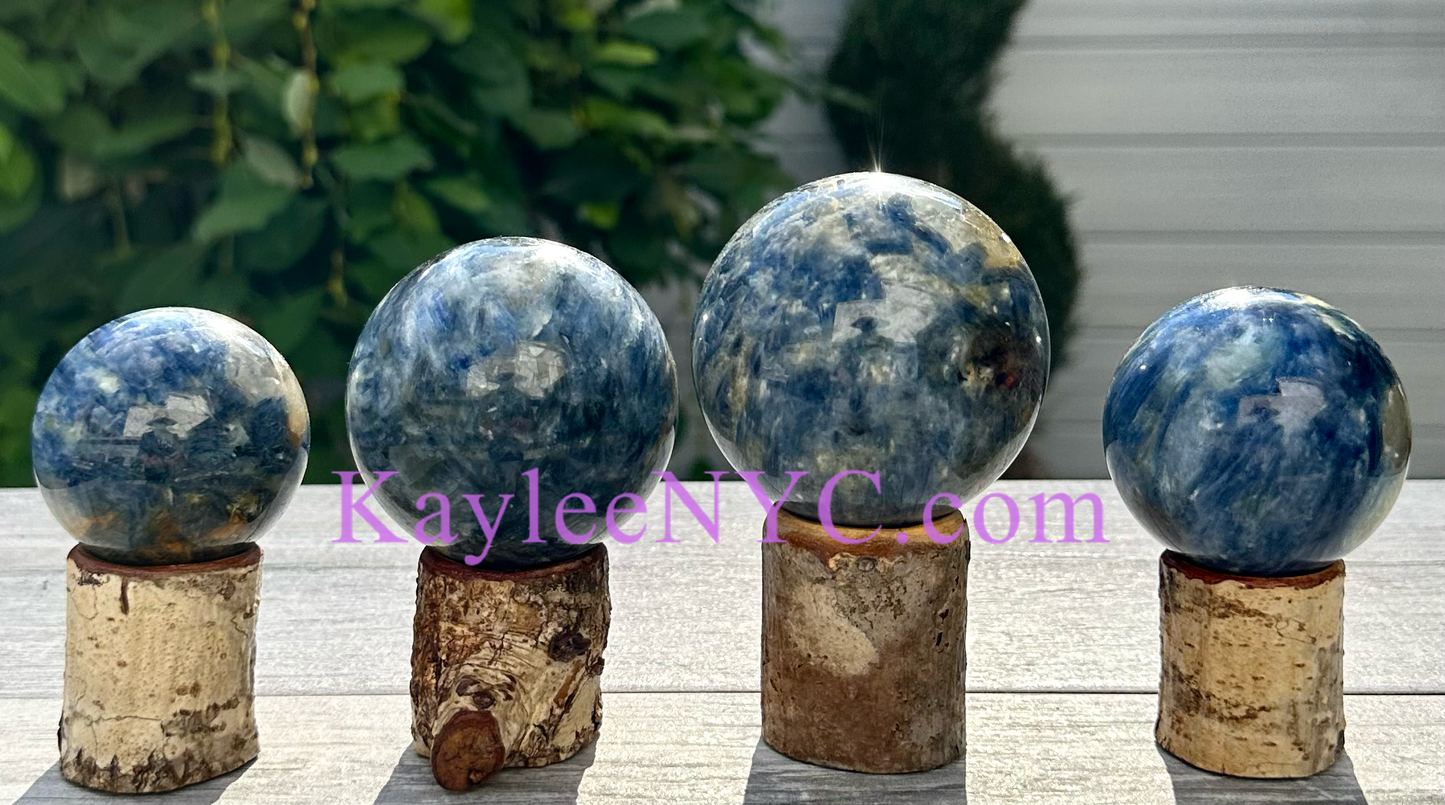 4-5 PCs Natural Blue Kyanite Sphere