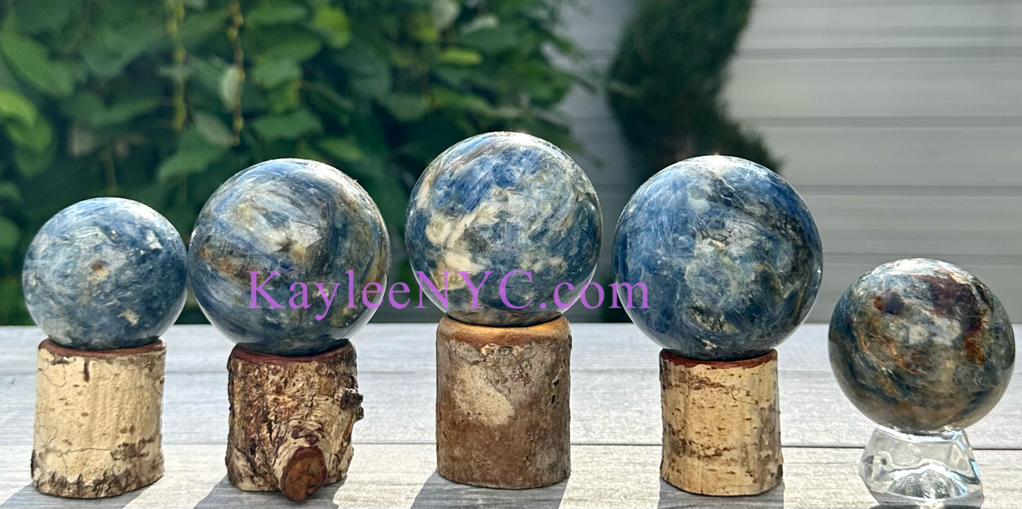 4-5 PCs Natural Blue Kyanite Sphere