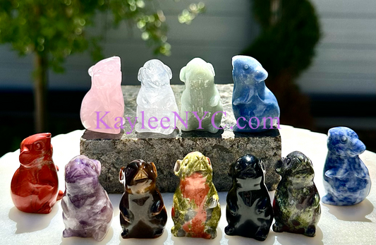 11 PCs 1.5” Natural mix Crystal Mouses Healing Energy