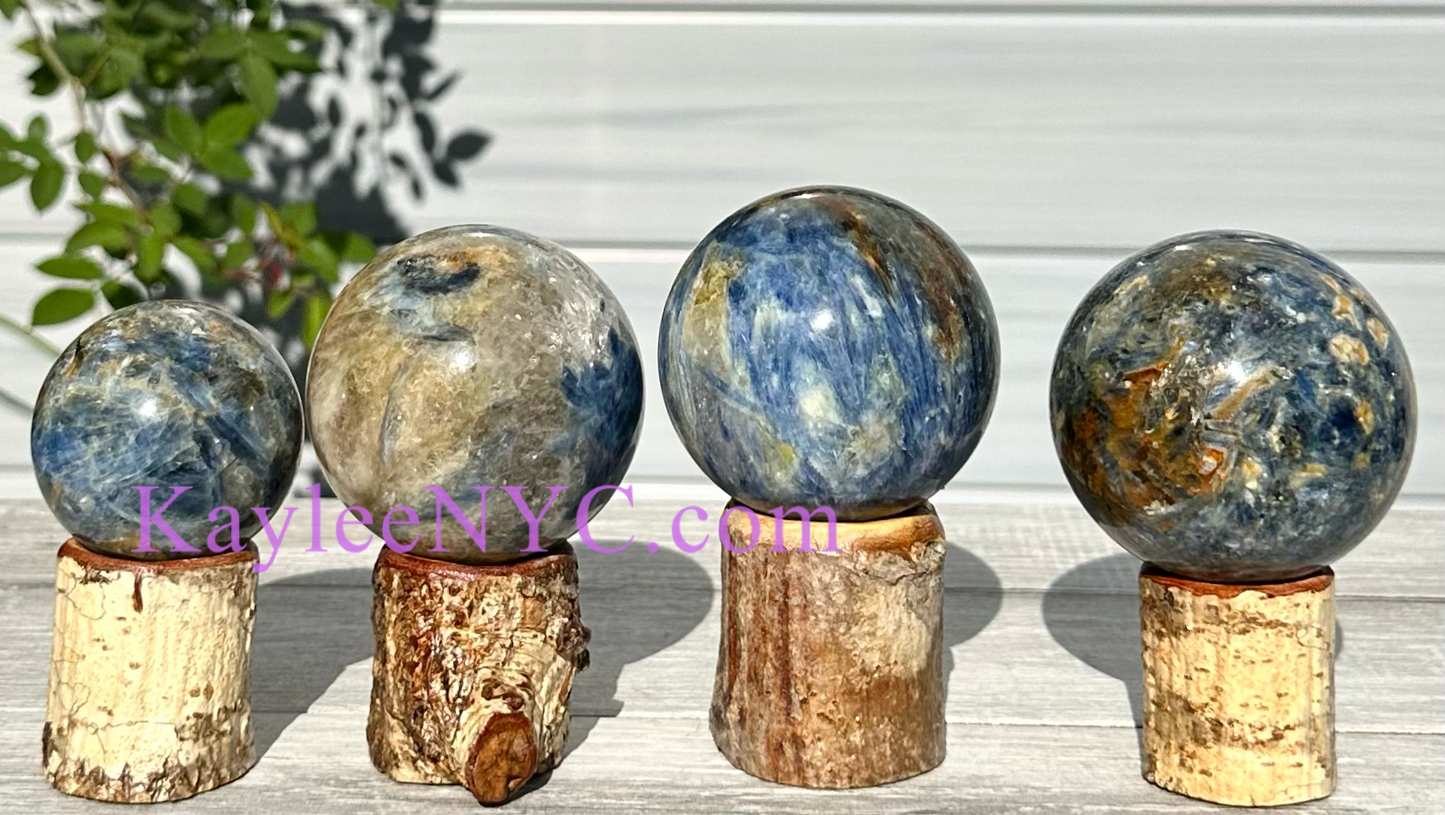 4-5 PCs Natural Blue Kyanite Sphere