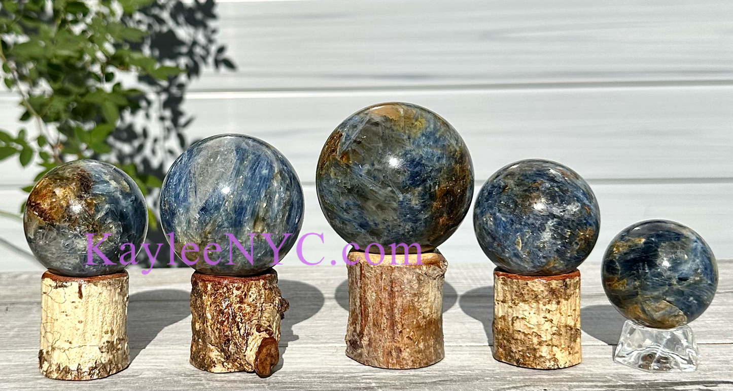 4-5 PCs Natural Blue Kyanite Sphere