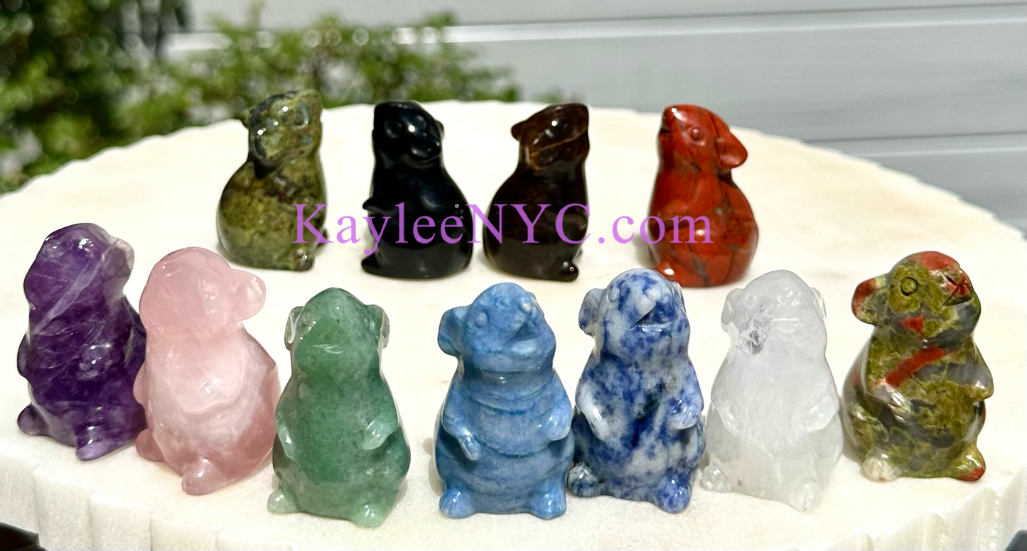 11 PCs 1.5” Natural mix Crystal Mouses Healing Energy