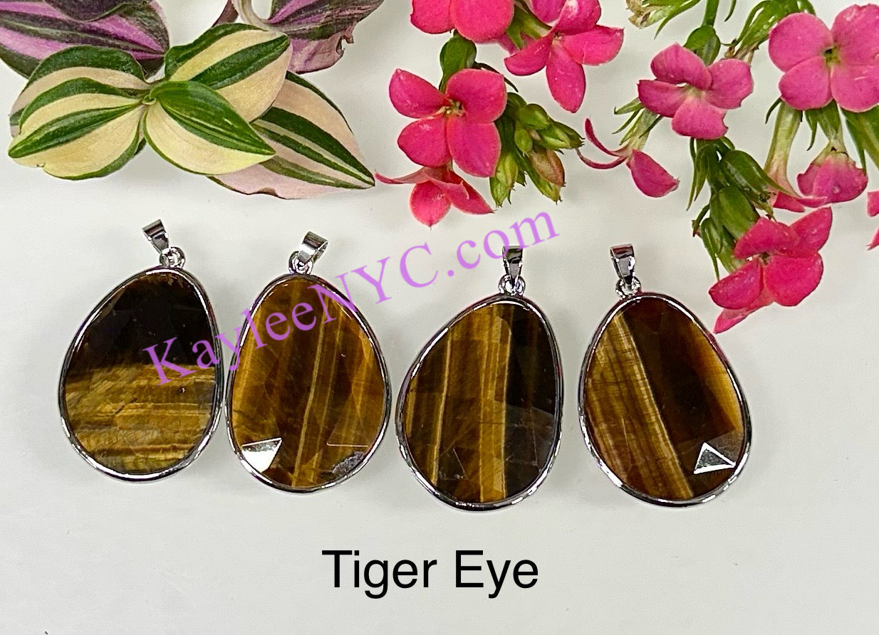 Wholesale Lot 9 Pcs Natural Crystal Pendant Healing Energy