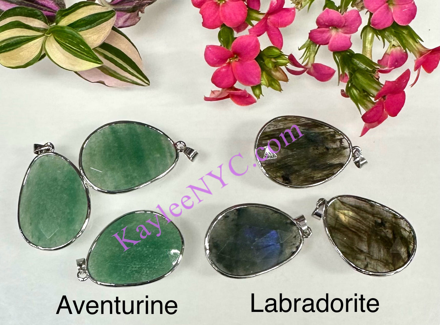 Wholesale Lot 9 Pcs Natural Crystal Pendant Healing Energy