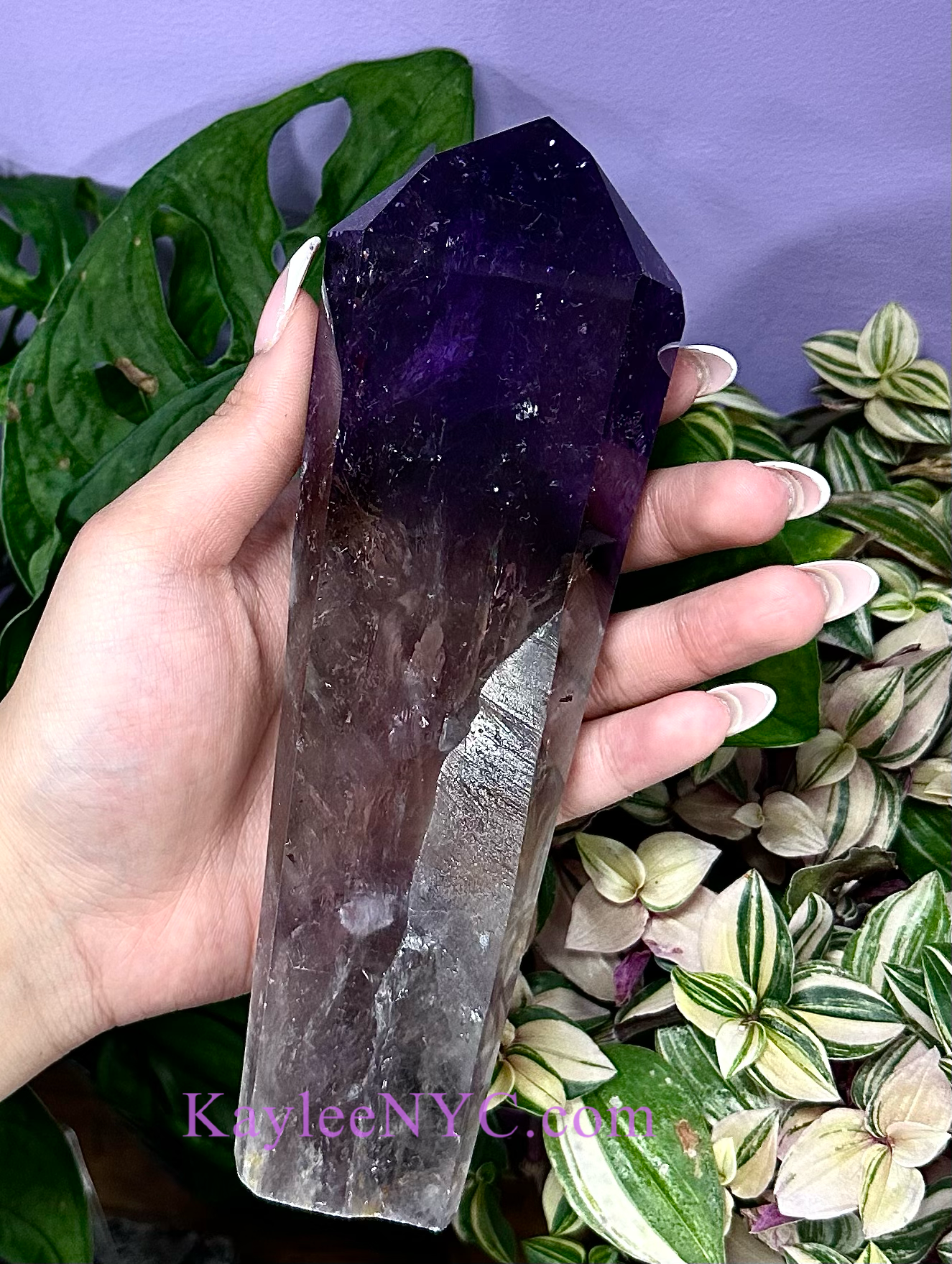 Wholesale Lot 3-4 Pcs Natural Bahia Amethyst Wand Dragon’s Teeth 2.8-3lbs