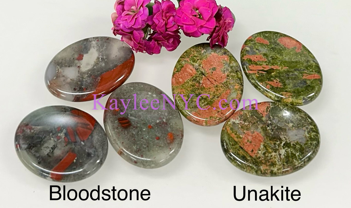 11 PCs Natural Crystal Worry Stone Healing Energy