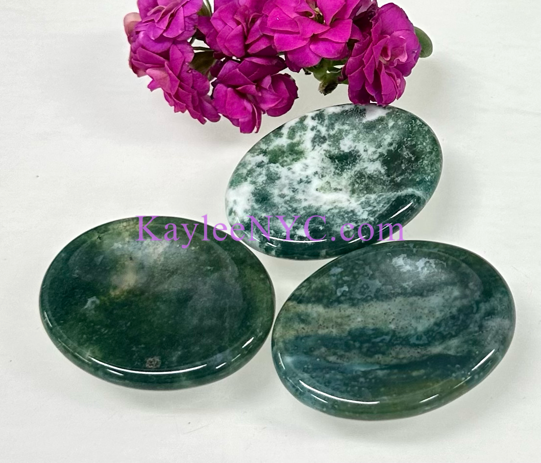 11 PCs Natural Crystal Worry Stone Healing Energy