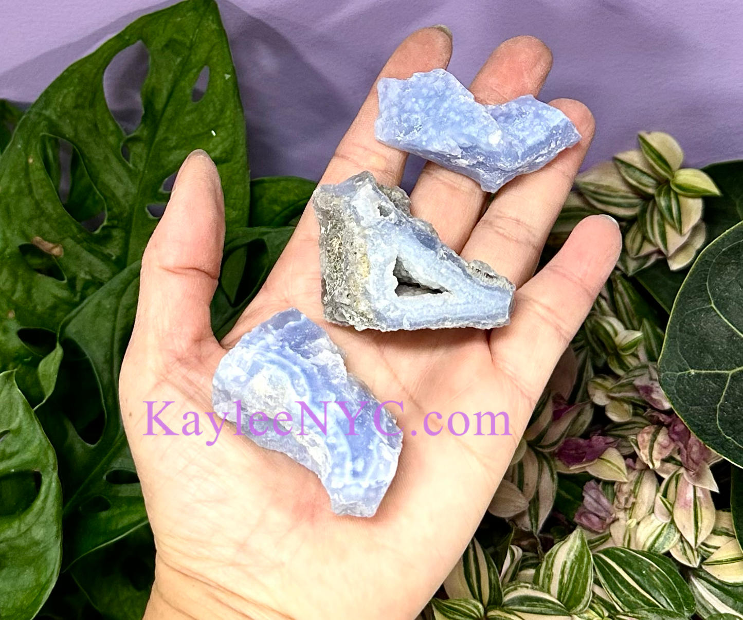 Wholesale Lot 2 lbs Natural Raw Blue Lace Agate Crystal Healing Energy