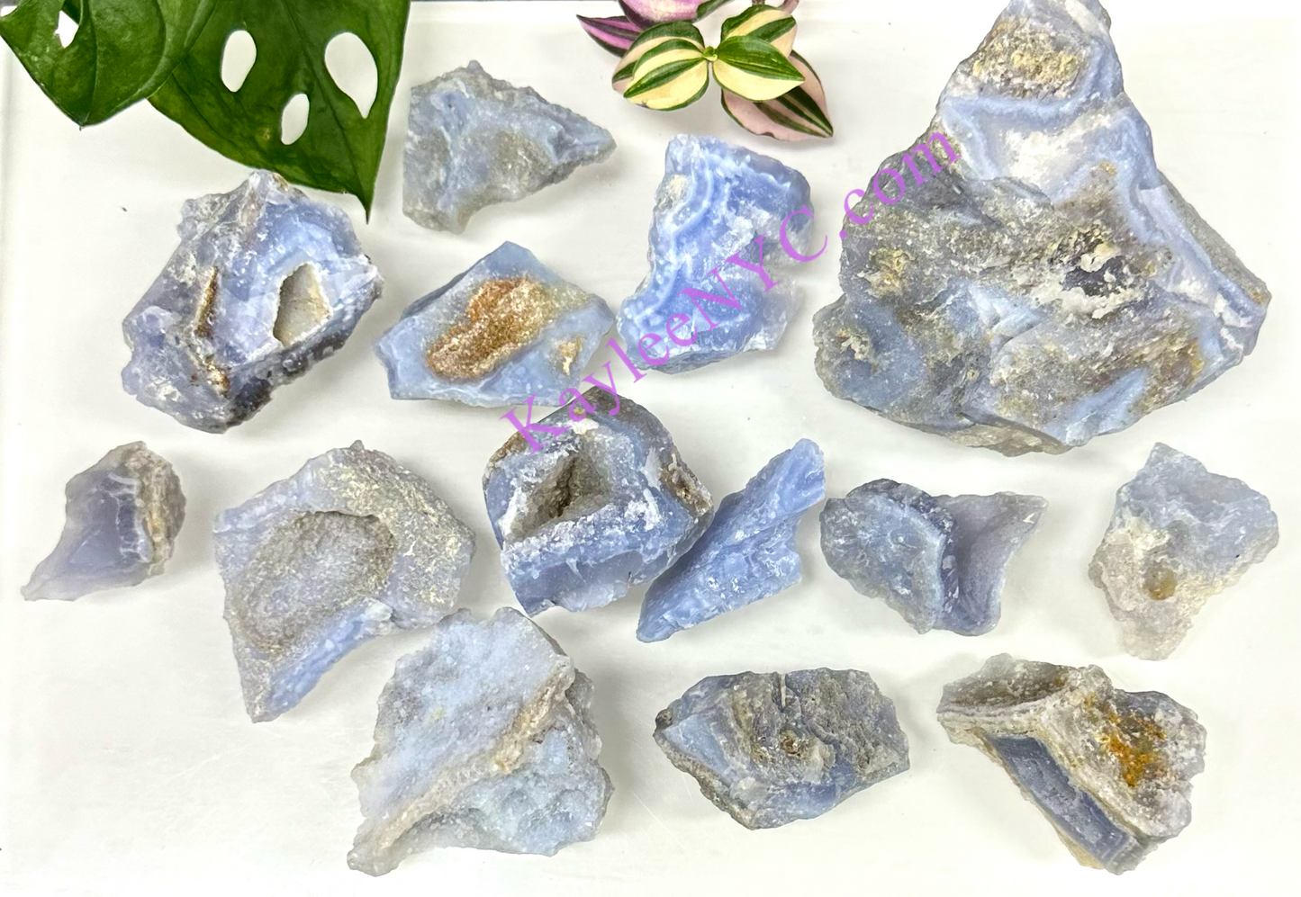 Wholesale Lot 2 lbs Natural Raw Blue Lace Agate Crystal Healing Energy