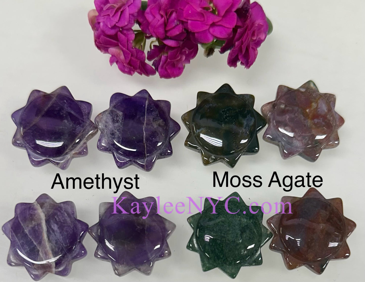 18 PCs 3cm Crystal Sun Healing Energy