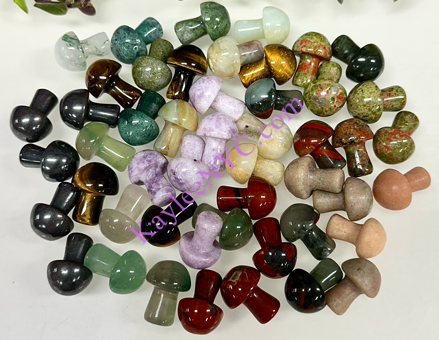 Wholesale Lot 50 PCs Mixed Crystal Mushroom 19mm Healing Energy