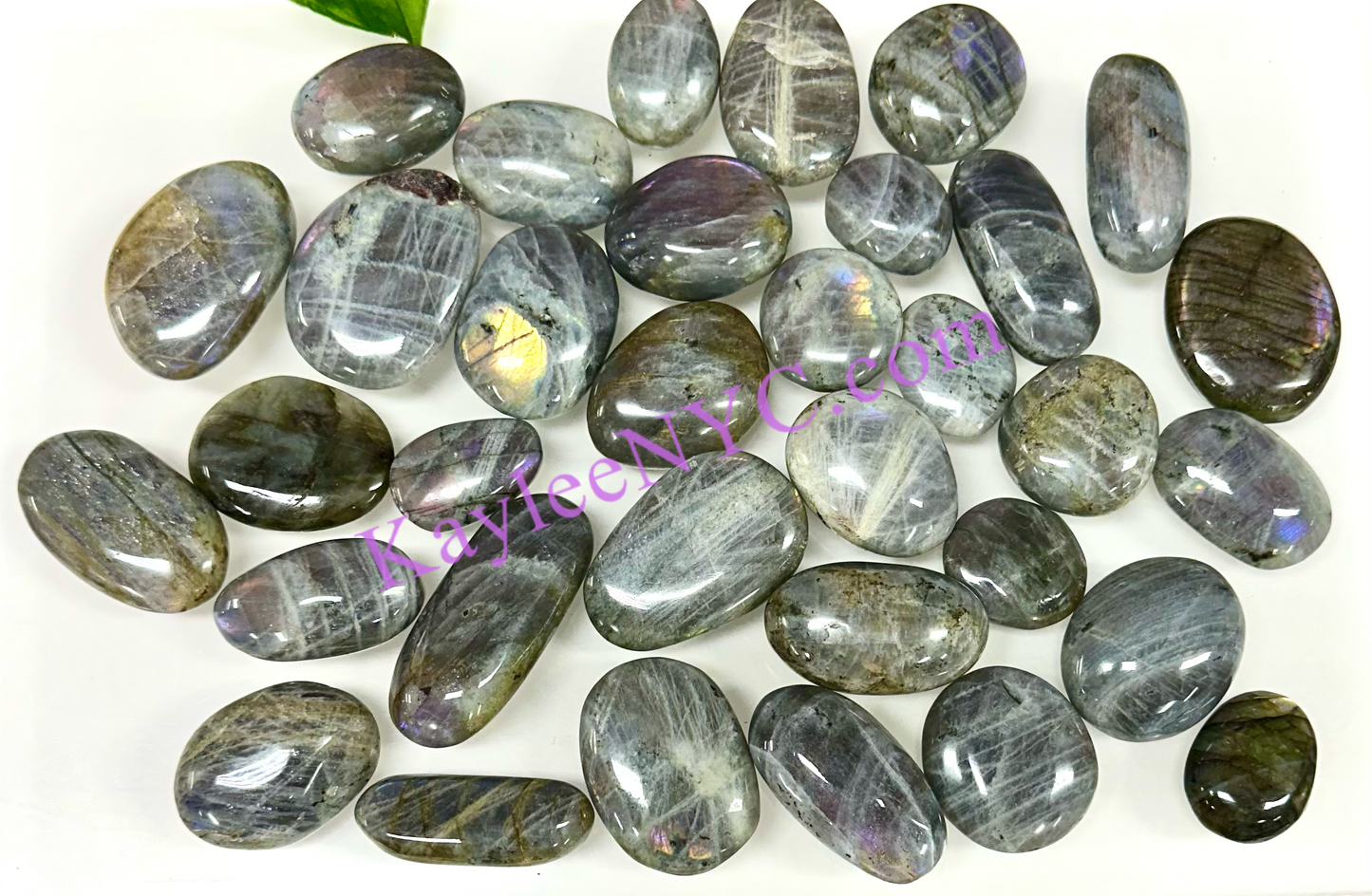 Wholesale Lot 2 Lbs Natural Sunset Labradorite Mini Palm Stone Crystal Nice Quality