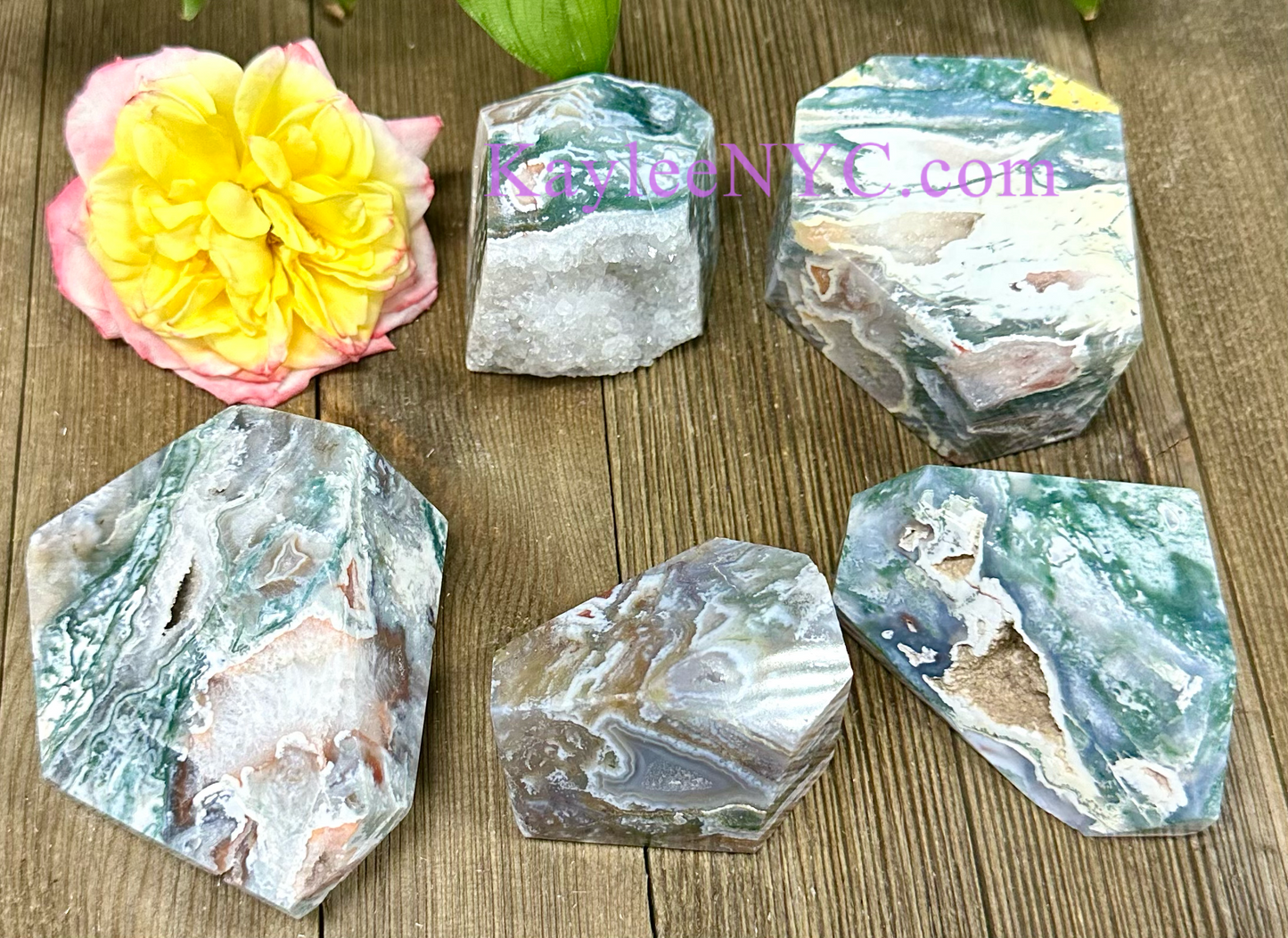 Wholesale Lot 2 lbs Natural Pink Moss Agate Crystal Polished Freeform Healing Energy