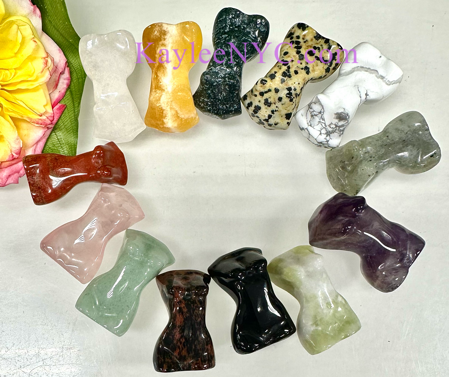 13 PCs 1.2” Natural Crystal Goddess